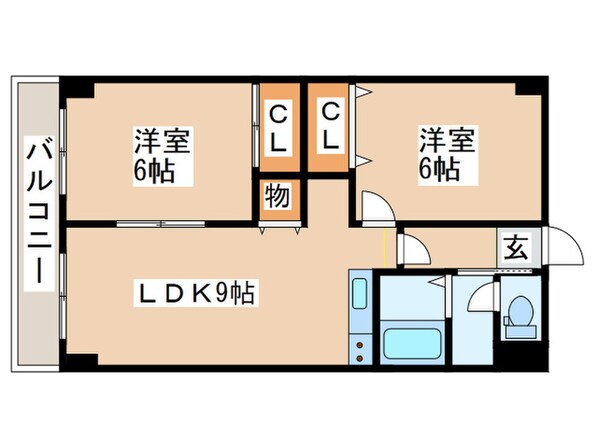 ローヤルハイツ西岡の物件間取画像